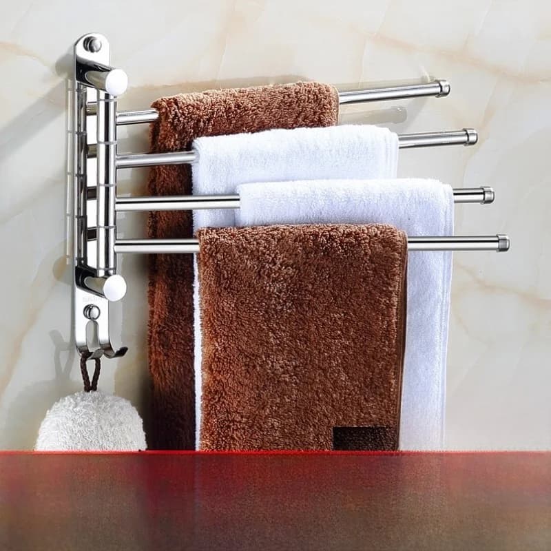 Portasciugamani da Bagno Robusto Senza Foratura, Scaffale Porta Asciugamani Avanzato per la Casa e la Pulizia Personale