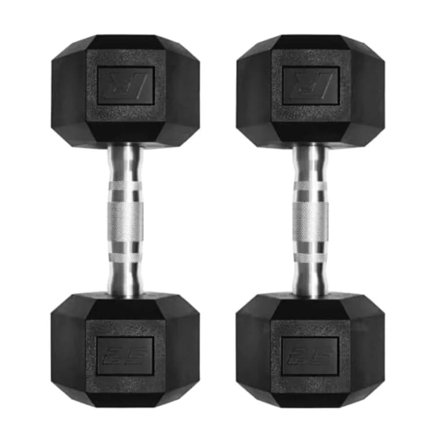 5-650 pounds PVC Hexagonal Handlebar Set with optional support for home gym, chromed handle, manual weights for strength training in different sizes