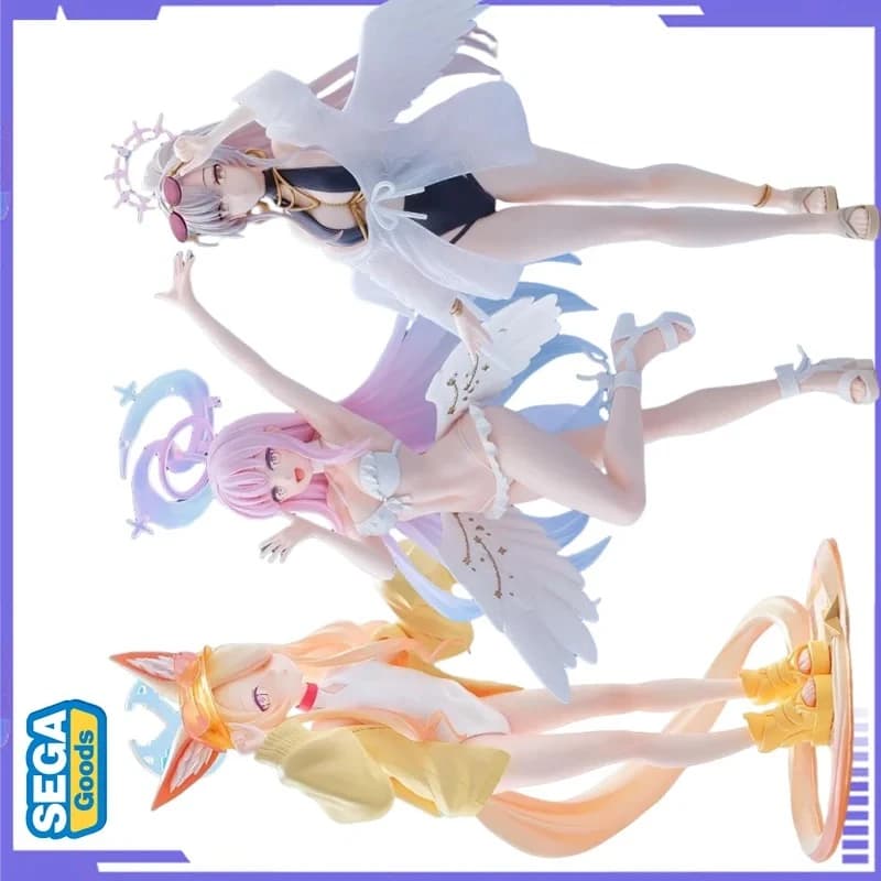 In Stock Genuine SEGA XStellar Blue Archive Mika Jougasaki Yurizono Seia Kirifuji Nagisa Swimsuit Anime Figure Model Toys Gift