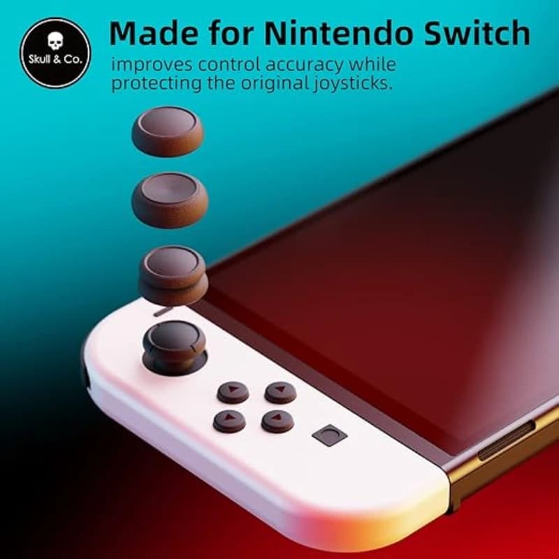 Skull & Co. JoyCon Thumb Grip Set Tappo joystick Tappo stick analogico per Nintendo Switch e Switch Controller Joy-Con OLED