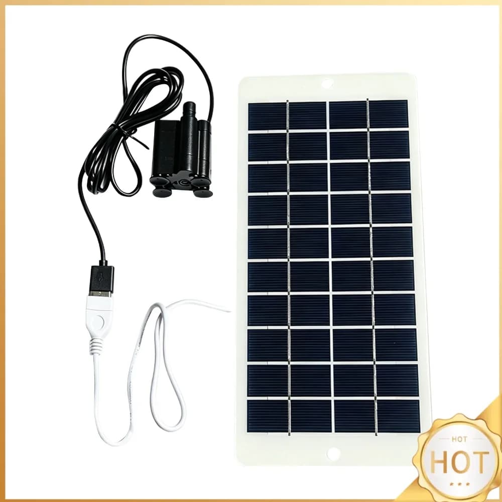 Auto Shut Off Water Pump with 4.5W 5V Solar Panel Charger Outdoor DIY Solar Powered Water Fountain for Backyard Water Features