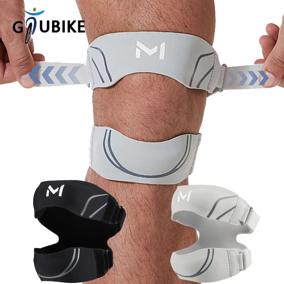 GTUBIKE 1 PZ New Adjustable Knee Pad for Sports, Gym, Running, Badminton, Football - Anti-slip Strap