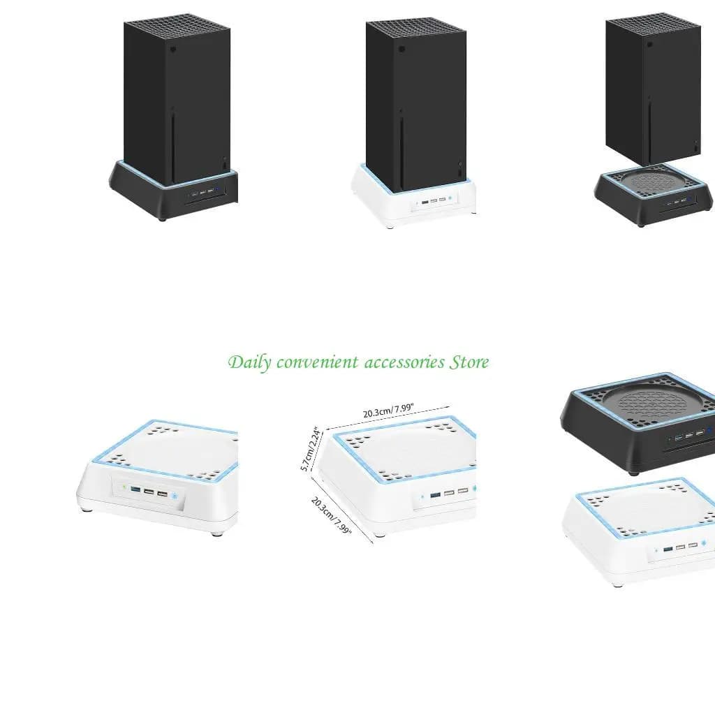 97QB Base raffreddamento per radiatore calore con 3 porte USB per console gioco