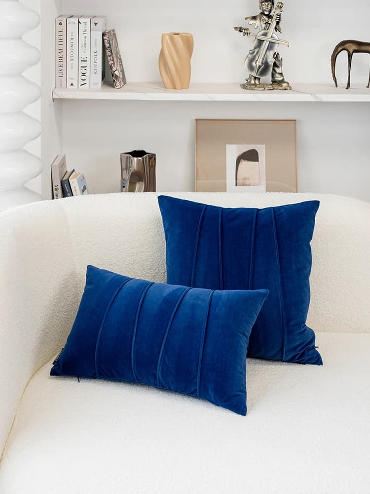 Cuscino Quadrato Nordic Elegante con Fodera Rimovibile, Cuscino per Camera da Letto, Decorazione per Sala Espositiva, in Velluto