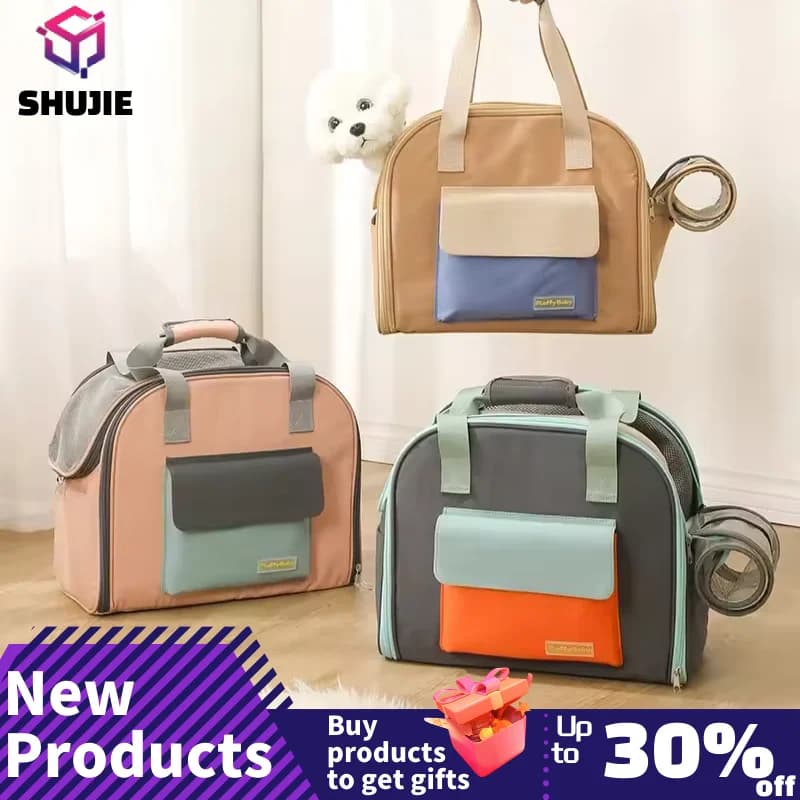 Multifunctional Pet Bag Cats and Dogs Comfortable Breathable Shoulder Bag Pet Carrier Dog Backpack Puppy Handbag Weight＜4KG