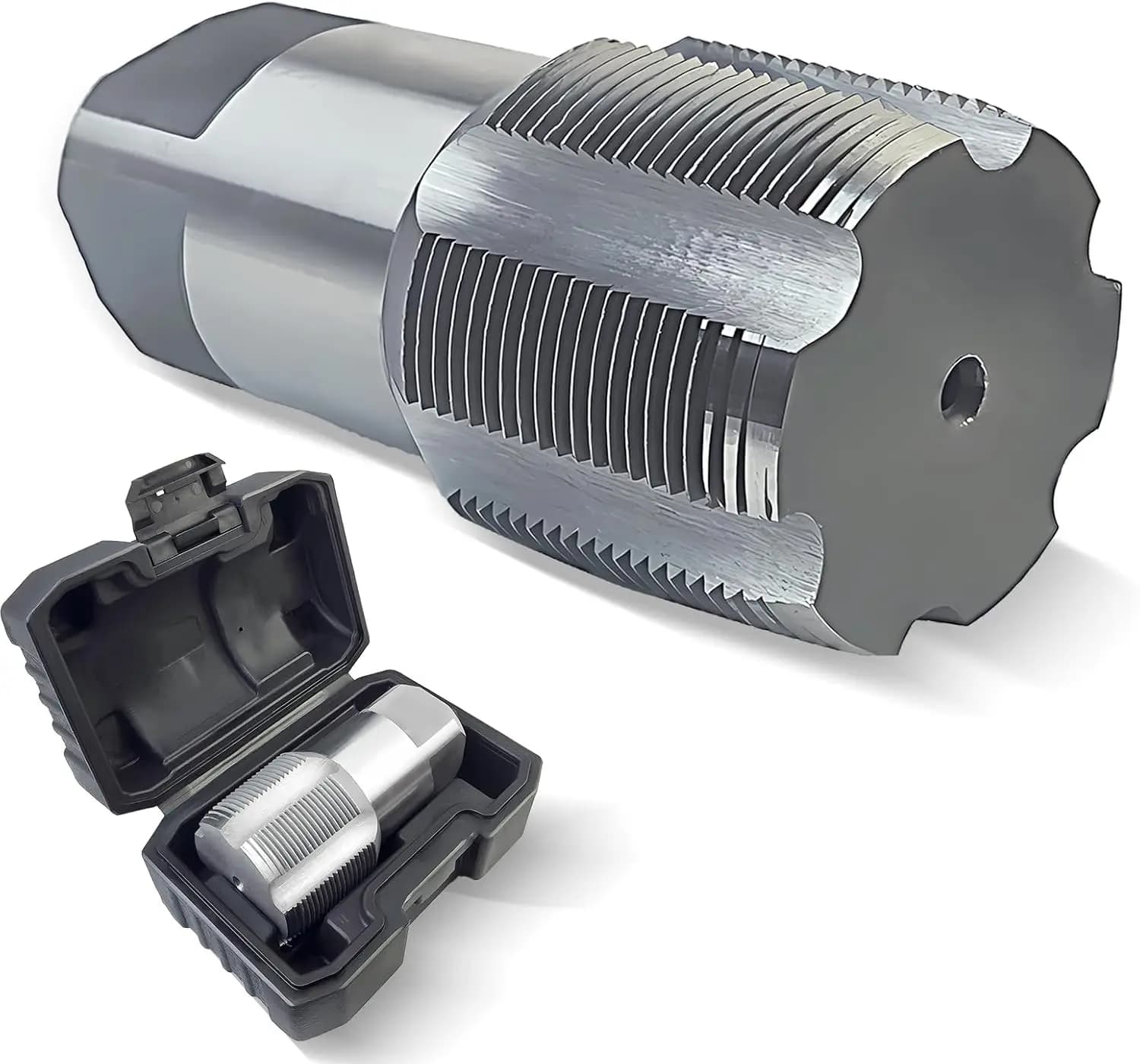 Rubinetto per Tubi NPT da 2 Pollici, Utensile Manuale per Filettatura in Acciaio al Carbonio per Filettature Idrauliche Precise, Ideale per Idraulici e Progetti Fai-da-Te
