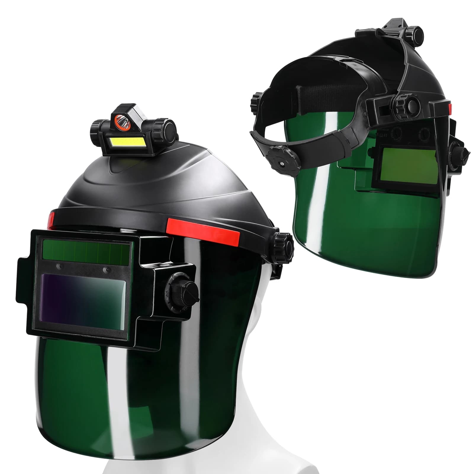 Automatic Darkening Welding Mask Large Color Welding Helmet Real Color Welding Face Mask Automatic For Cutting Arc Welding Molature
