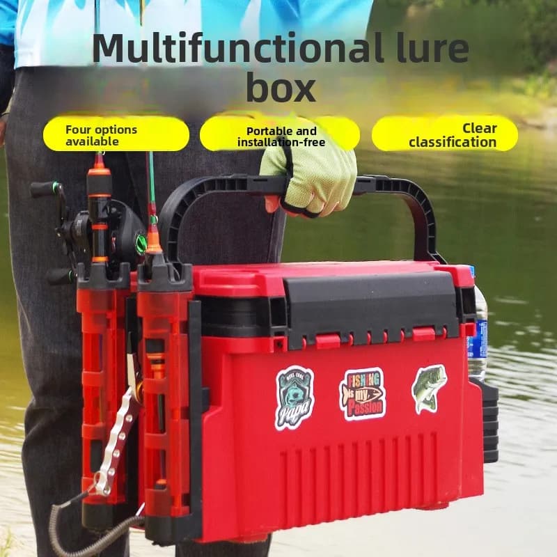 Multifunctional Lure Box Storage Case Fishing Tackle Organizer Rod Tube Cup Rack Wholesale US European Fishing Tackle Tackle Box