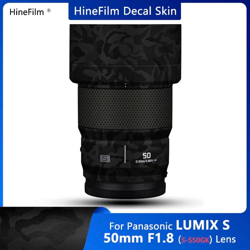 LUMIX S 50 F1.8 Lens Sticker Decal Skin per Panasonic LUMIX S 50mm f/1.8 Lens Sticker Wrap Cover Film