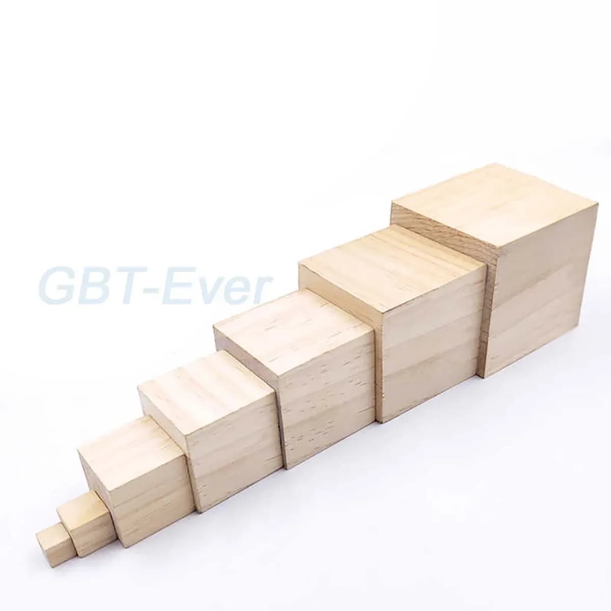 1 ~ 7 cm non finito in bianco mini fai da te blocchi quadrati in legno cubi solidi in legno per puzzle che fanno modello di edificio artigianato fai da te 1 ~ 100 pezzi