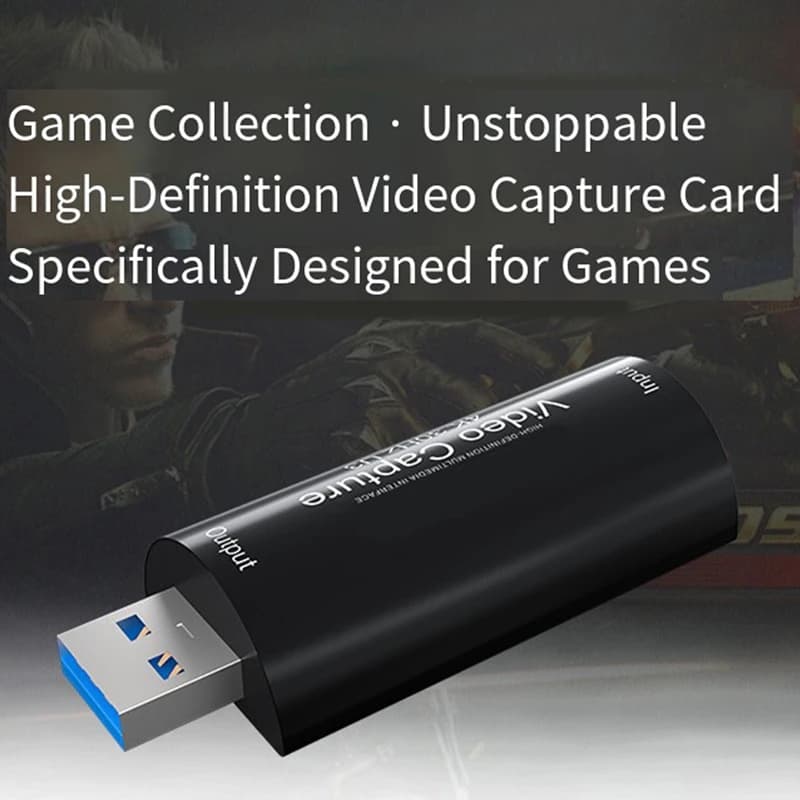 Scheda di Acquisizione Audio Video 4K Compatibile con USB 3.0 per Registrazione Giochi, Fotocamera, Laptop, PC, Streaming Live 1080P [To&On-e]