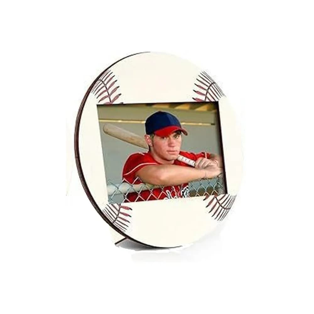 Cornici in Legno per Foto Sportive, Portafoto Unici a Tema Calcio, Cornici Artigianali per Baseball e Calcio, Decorazione per la Casa