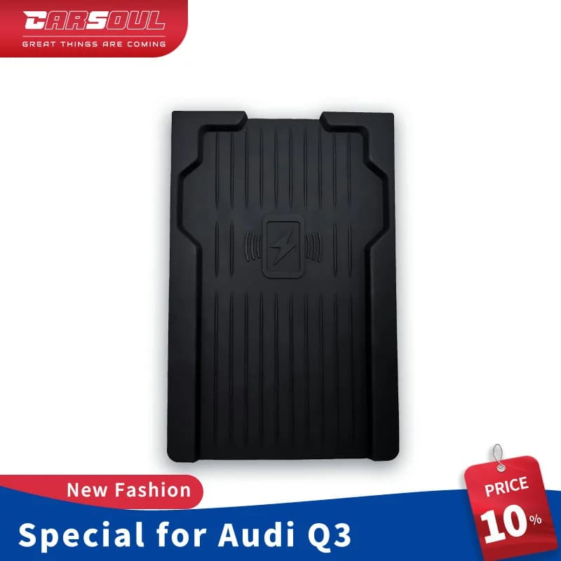 Caricabatterie Wireless per auto durevole veloce semplice a 3 bobine 15W per Audi Q3 2019 2020 2021 2022