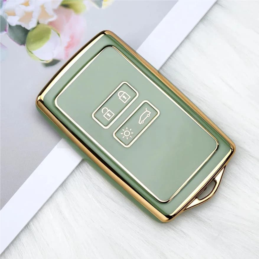 TPU Shell Fob Holder Chiave di Carta Dell'automobile Della Copertura Della Cassa per Renault Espace 5 Kadjar Koleos Captur Megane 4 Talisman Arkana Dacia Sandero