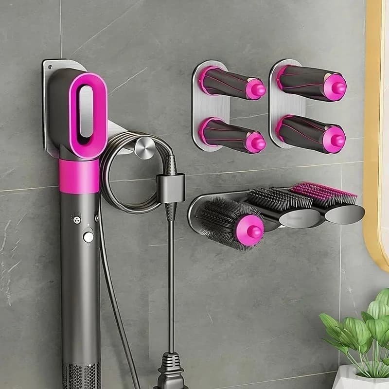 Curling iron storage rack Styler bracket Wall hanging Hair iron rack No punching hanger Adapted to Dyson dyson airwrap