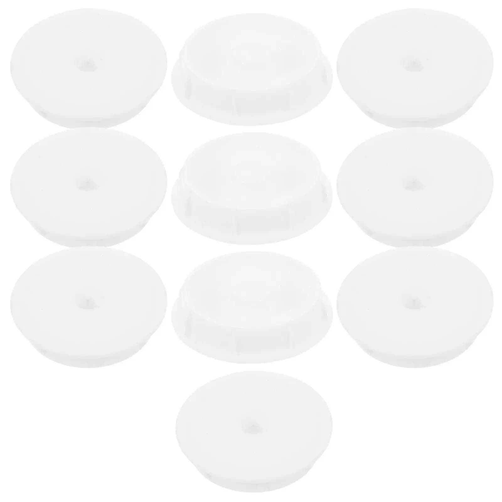 10Pcs Lint Roller Plug Accessory Covers Universal Replacement Plastic Parts for Pet Hair Removal Clothes Carpets Car Seats