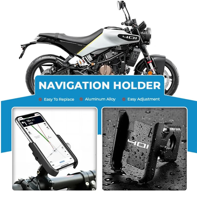 Staffa di supporto per telefono cellulare per moto in lega Supporto per specchio Supporto di navigazione per Svartpilen 401 250 701 Vitpilen 250 Norden 901