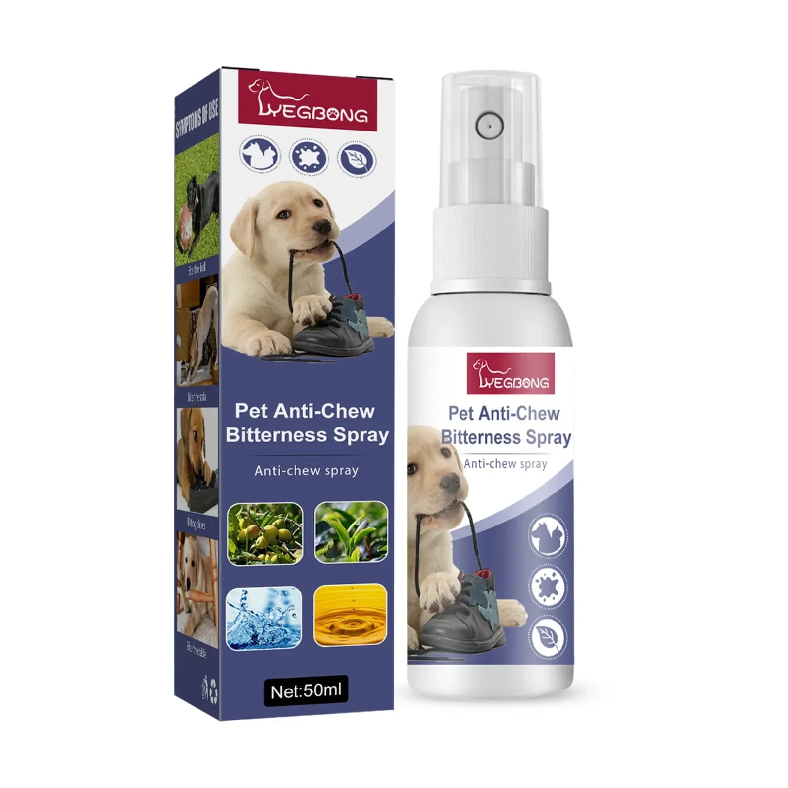 Spray amaro per cani Anti-masticare Aiuto per l'addestramento Smettere di masticare Mobili Prevenzione dei graffi Nessun liquido morso per la protezione dei cuccioli e gatti