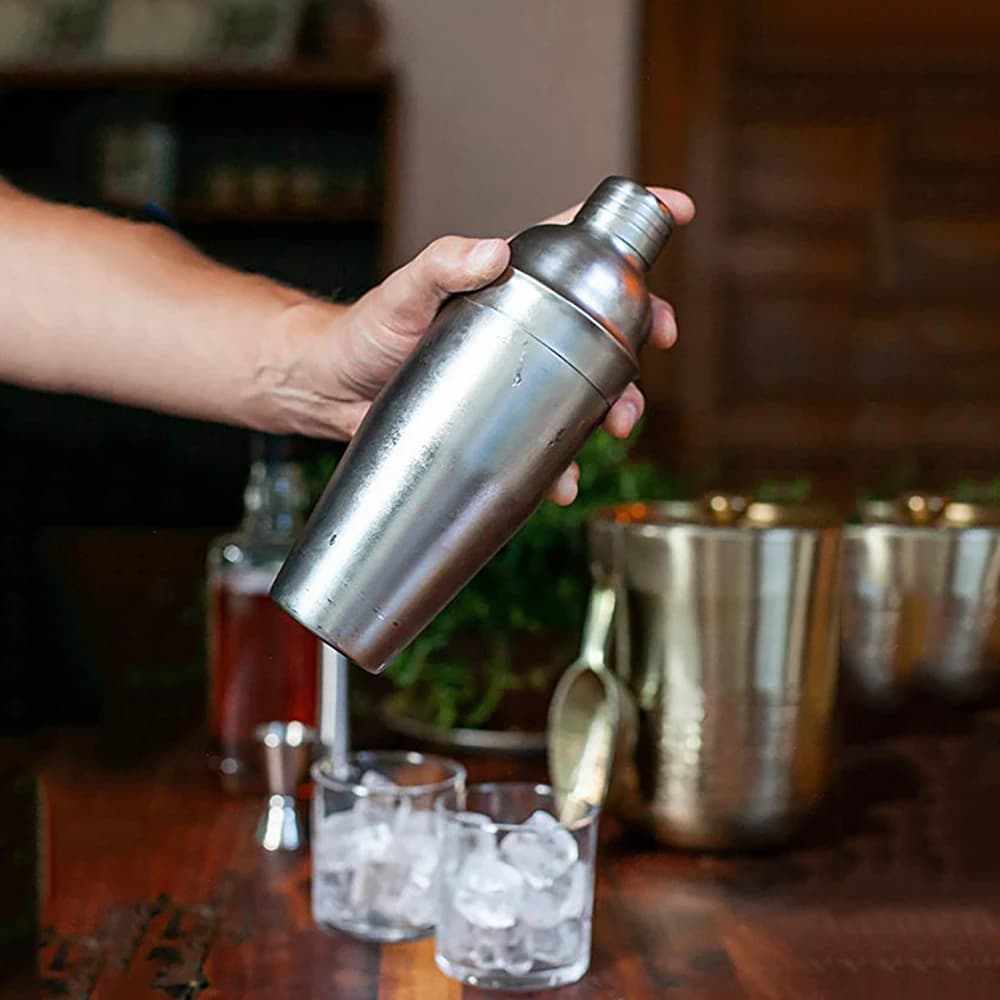 Shaker per cocktail in acciaio inossidabile, mixer per vino, Martini, Boston Shaker, per baristi, bevande, feste, strumenti da bar, 550ML/750ML