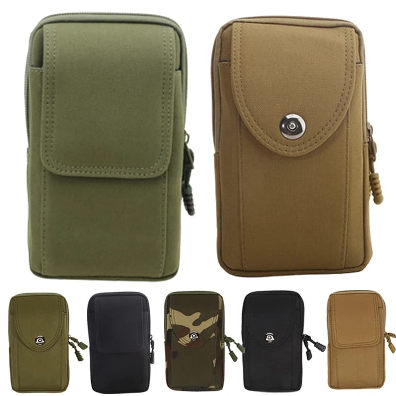 Marsupio Tattico da Uomo Molle, Borsa da Cintura Piccola, Marsupio Militare, Marsupio da Corsa, Borsa da Viaggio e Campeggio con Schienale Morbido