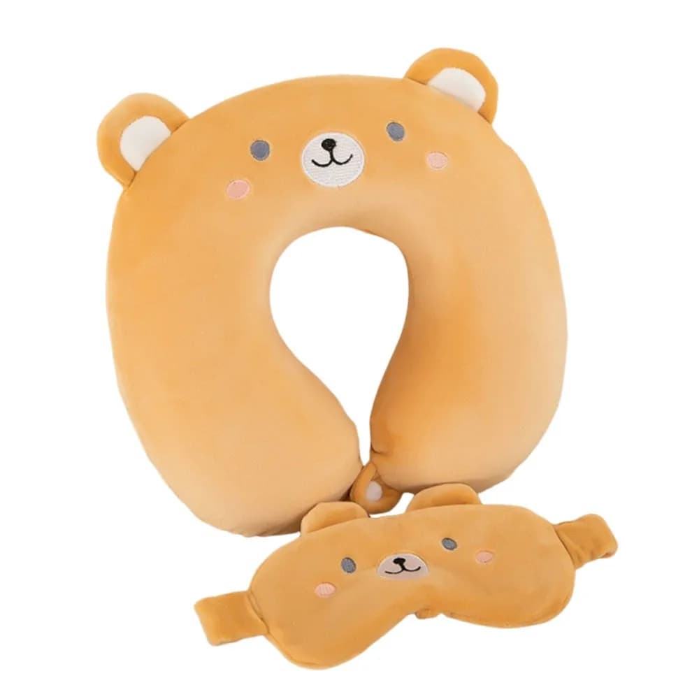 Cuscino a U Carino e Confortevole, Supporto Portatile per il Collo, Cuscino Morbido a Lento Ritorno per Viaggi e Sonno
