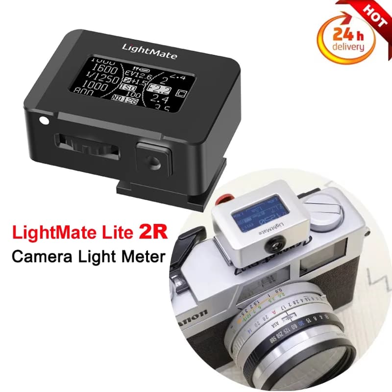 Fotografia Mini fotocamera Misuratore di luce LightMate Lite 2R Set-top Riflessione Luminometro Display a LED Misuratore di luce esterno in tempo reale