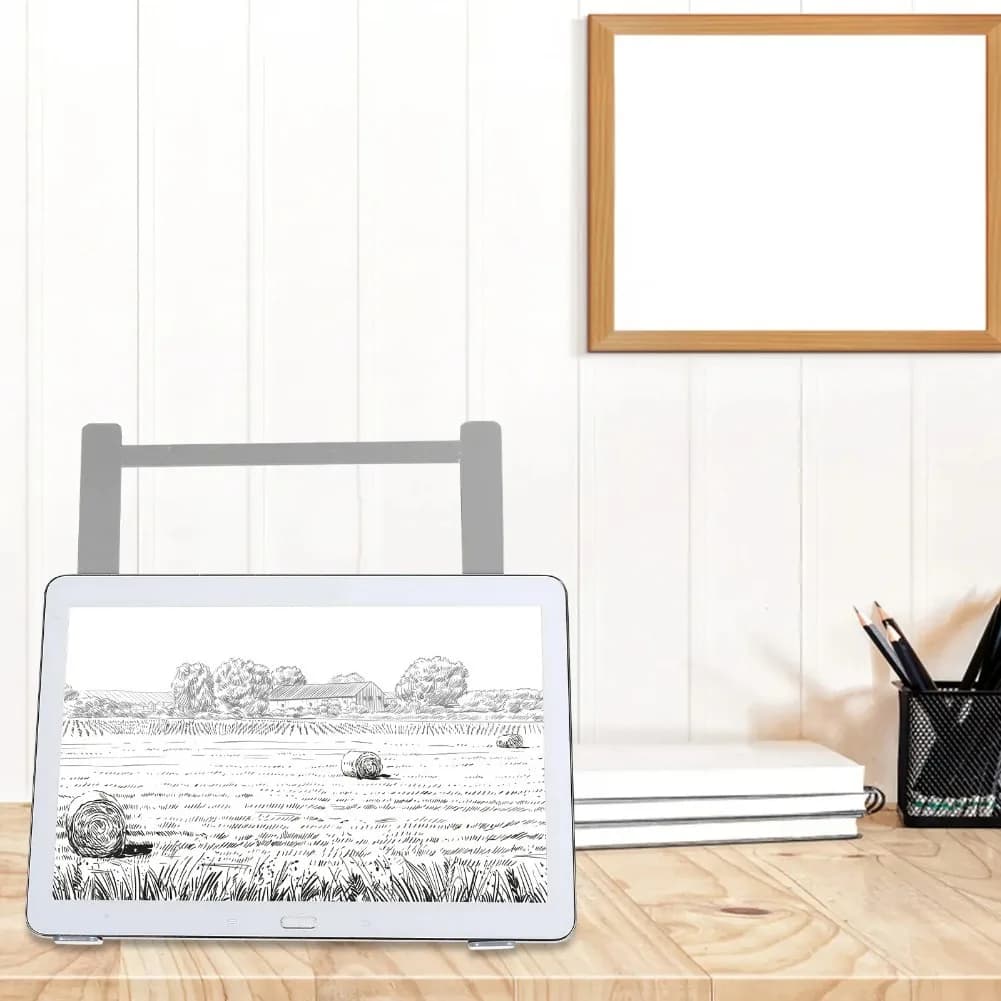 Supporto pieghevole portatile per tavolo da disegno, supporto per disegno regolabile multiangolo, supporto stabile antiscivolo per tablet, per la creazione di schizzi artistici
