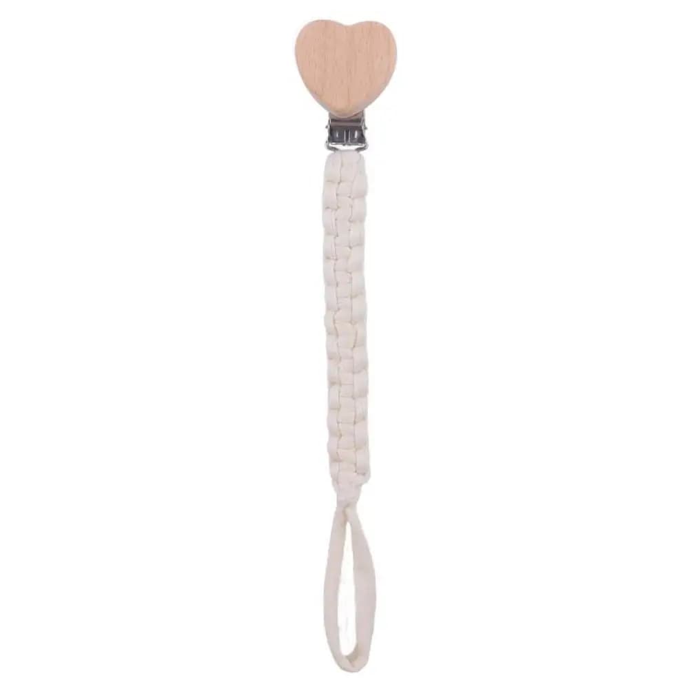 Porta succhietto a forma di cuore Porta capezzoli Clip Porta ciuccio Clip Catena per ciuccio per bambini Massaggiagengive Cinghie per giocattoli Clip per ciuccio