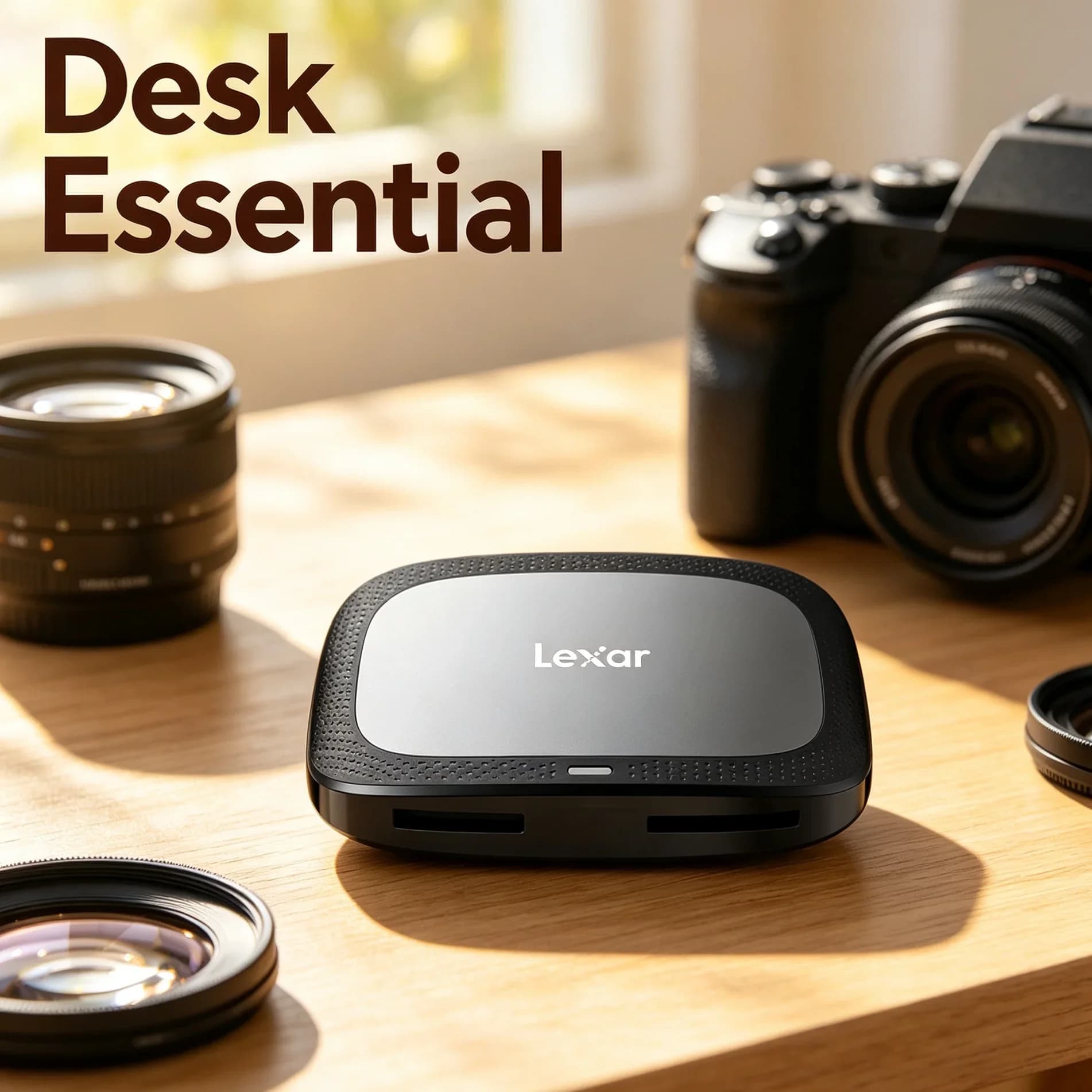 Lexar RW530 CFexpress Type A SD Card Reader USB 3.2 Dual Slot 900MB/s Memory Card Reader for Backup Transfer Photographer