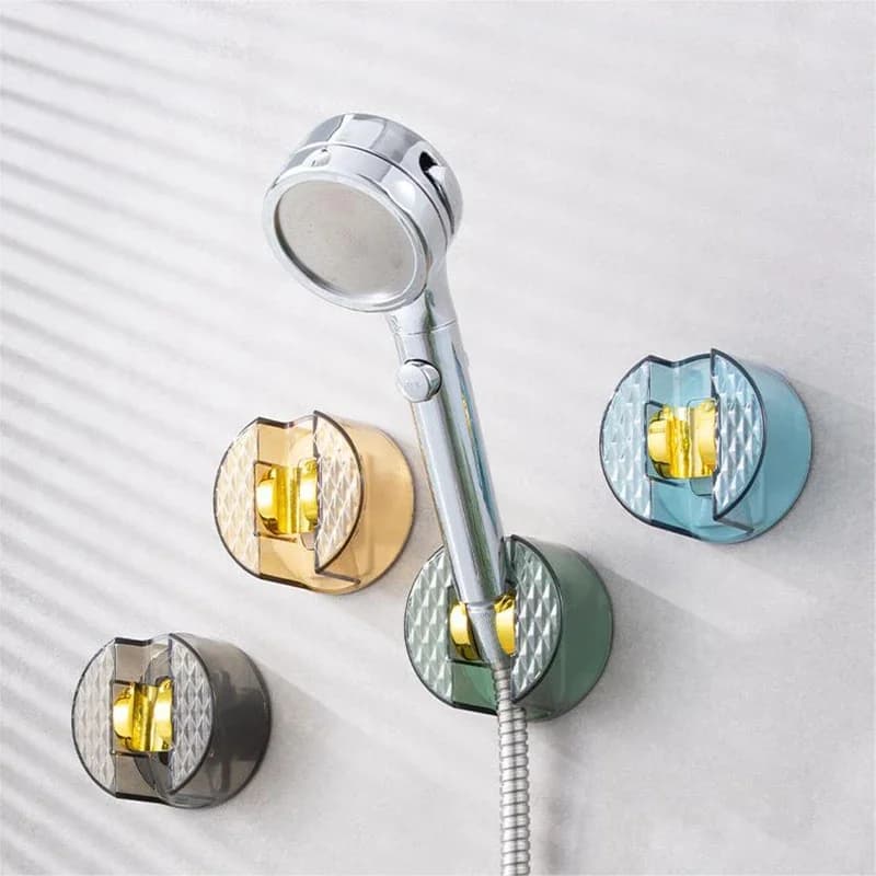 Supporto universale per soffione doccia Staffa per soffione doccia autoadesiva regolabile Supporto a parete senza punzonatura Gancio a ventosa SPA Bagno