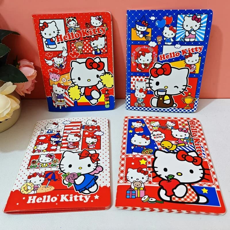 Set di 16 Quaderni Kawaii Sanrio Kitty, Carini e Portatili, Diario e Agenda, Articoli di Cancelleria per la Scuola