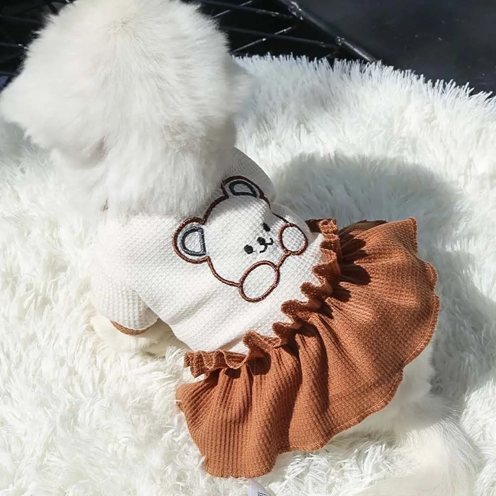 Maglietta Morbida Primaverile Estiva per Cuccioli di Bulldog Francese, Abbigliamento per Amanti degli Animali Domestici, Gonne per Cani, Vestito per Cani, Maglietta per Gatti