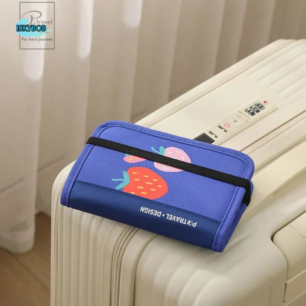 Porta Carte e Passaporto in Nylon, Borsa da Viaggio, Portafoglio, Custodia per Biglietti, Porta Tessere, Accessori da Viaggio