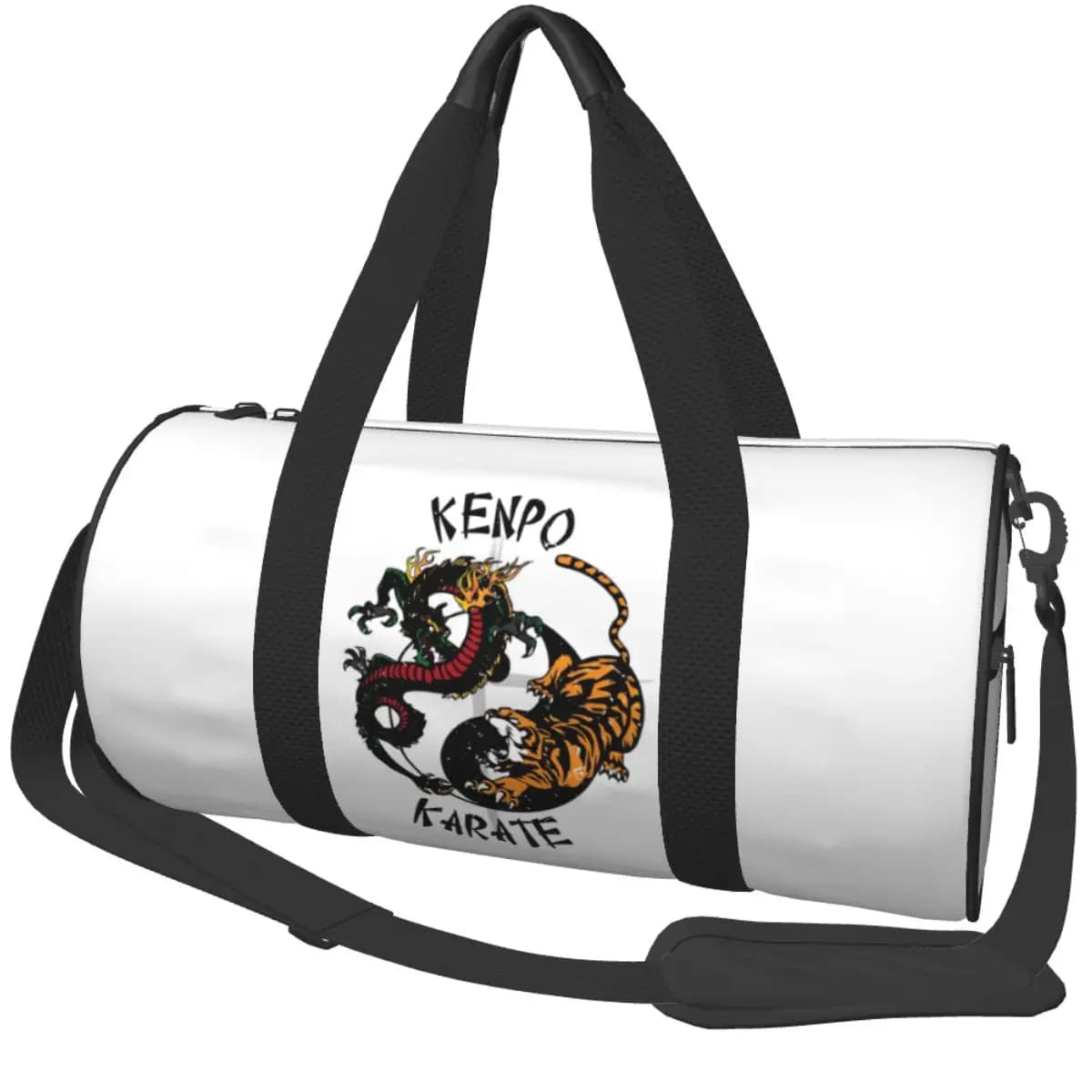 Borsa da Palestra per Autodifesa, Kenpo, Karate, Arti Marziali, Borsa Sportiva con Scomparto per Scarpe, Impermeabile, Borsa da Viaggio per Allenamento e Fitness
