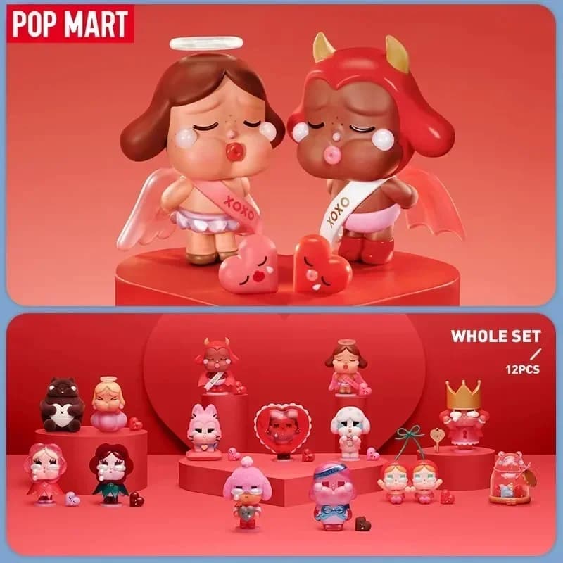 POPMART CryBaby Serie 'Crying for Love' Blind Box, Statuetta Anime Carina, Ornamenti da Collezione, Regalo - Giocattoli Originali in Busta Sorpresa