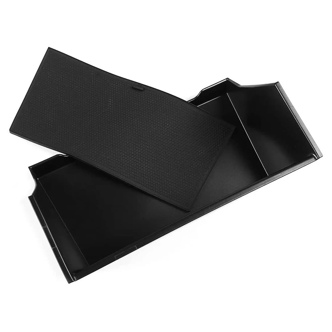 For Land Rover Defender 110 2020-2021 ABS Black Car Central Storage Armrest Box Storage Box Phone Box