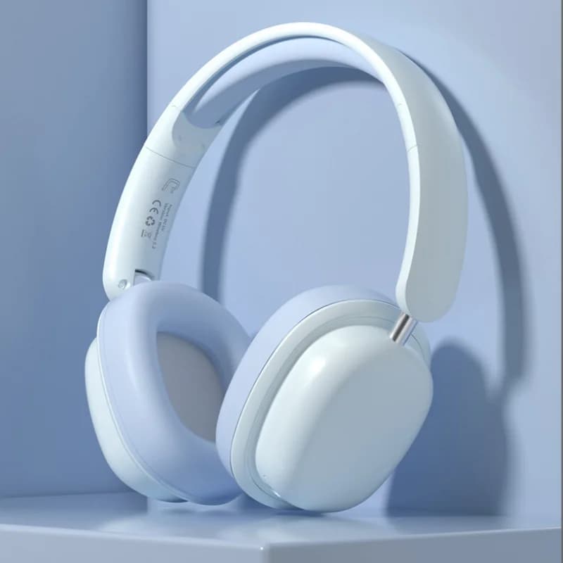 Bluetooth 5.3 HIFI Fashion Wireless Headphones Portable Stereo Over-ear Workwear Low-latency Gaming Headphones with Microphone