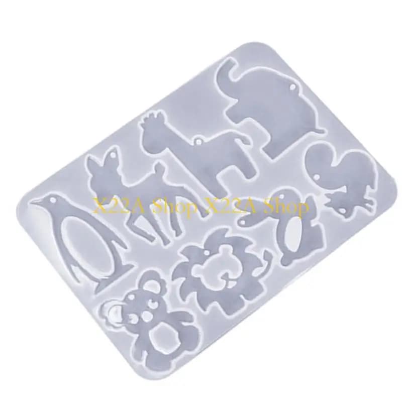 Unique DIY Crystal Epoxy Resin Molds Animal Pendant Molds for Earrings Listing Keychain Ornament Making Charm Silicone Mould