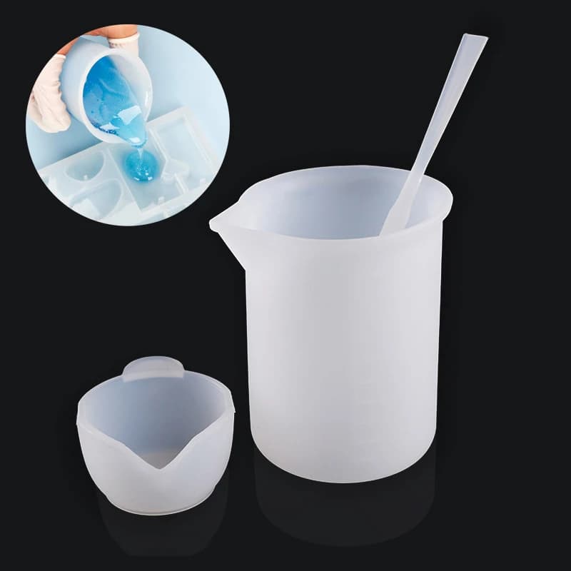 Tazze dosatrici in silicone per resina UV, stampi per pittura a colata, strumenti fai da te per resina epossidica, pittura acrilica, creazione di gioielli
