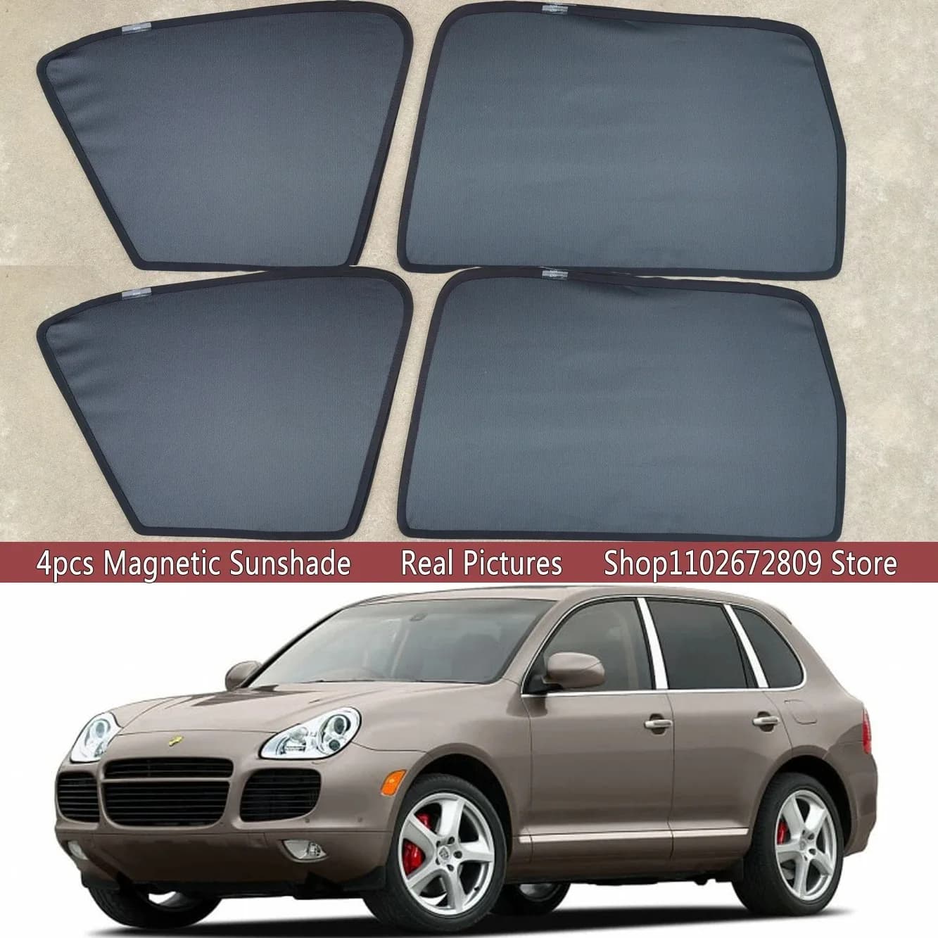 Parasole Magnetico per Auto, Tendina Parasole per Parabrezza Anteriore per Porsche Cayenne 955 GTS 2006 - 2009 2007, Accessori