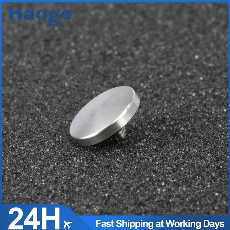 Haoge Camera Shutter Release Button for Leica Q3 43/Q3/D-LUX8/M9 / M10 / M-10P / M9-P / M Type 240/m262 Convex Surface Silver