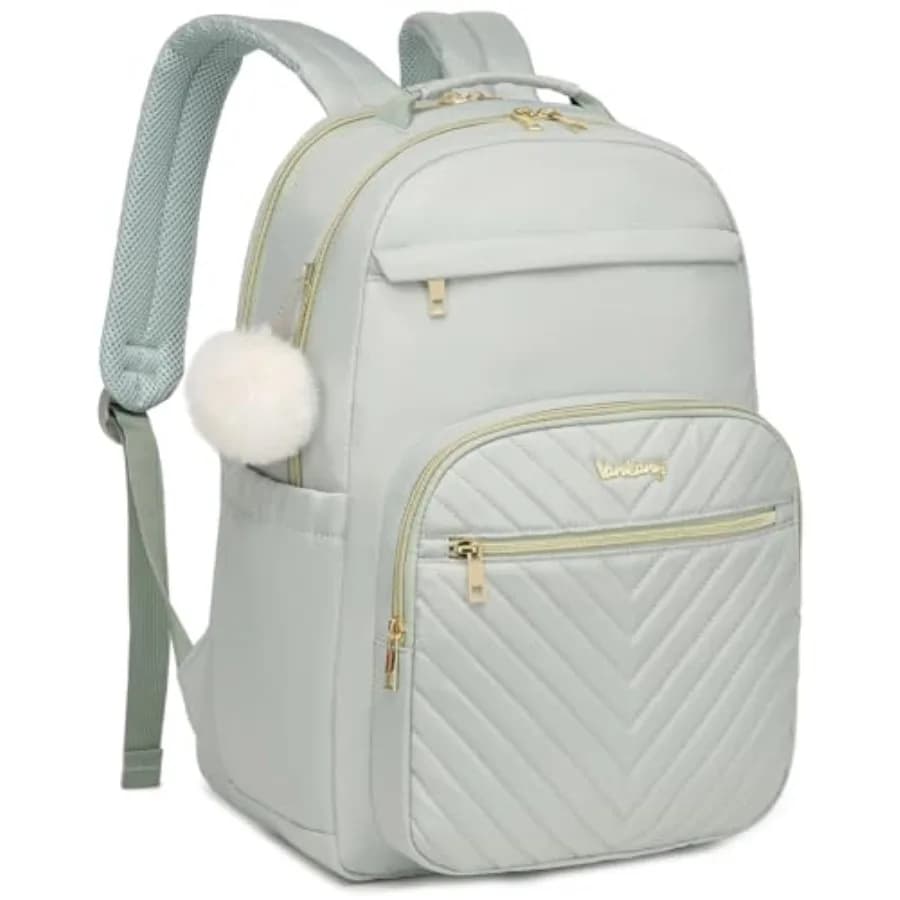 Zaino per Laptop da Donna, Borsa per Libri per Ragazze Adolescenti, Zaino per Studenti di Scuola Media e Superiore, Borsa da Lavoro per Insegnanti, Zaino da Viaggio