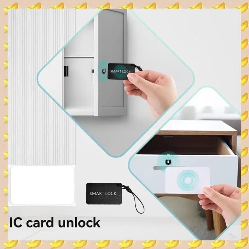 A45U Innovativo Tuya Bluetooth Smart Cabinet Lock, stile cassetto con gateway, scheda IC e telecomando app per armadietto in legno D