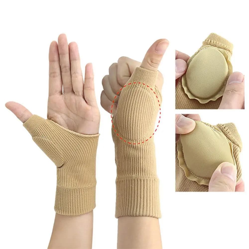 Tutore di compressione riempito di gel per polso medico con stecca e supporti Guanti per pollice Guanti per artrite