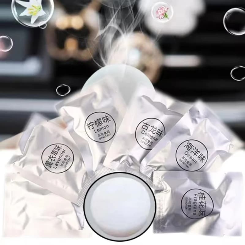 5/10/15/20PCS Pezzo di ricambio per deodorante per ambienti riempito con profumo solido Automobile Vent Diffusore di profumo Purificatore d'aria Supplemento