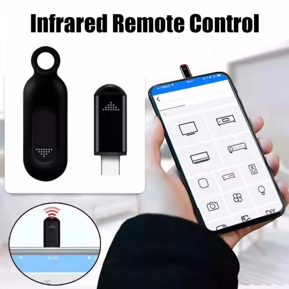 Mobile phone remote control for iPhone IR Adapter IR Universal infrared remote control IR suitable for air conditioner fan TV