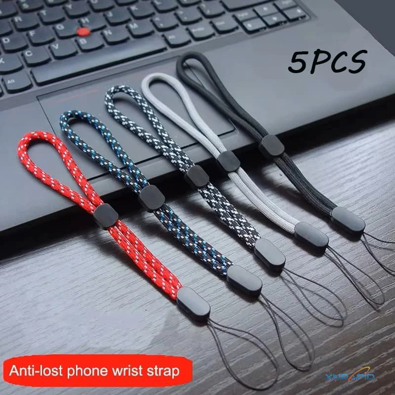 XNRAPID Cinghie per cellulari calde Chiave USB MP4 Cordino corto Walkie Talkie regolabile Cinturino da polso Corda da polso Audio Cordino anti-smarrimento
