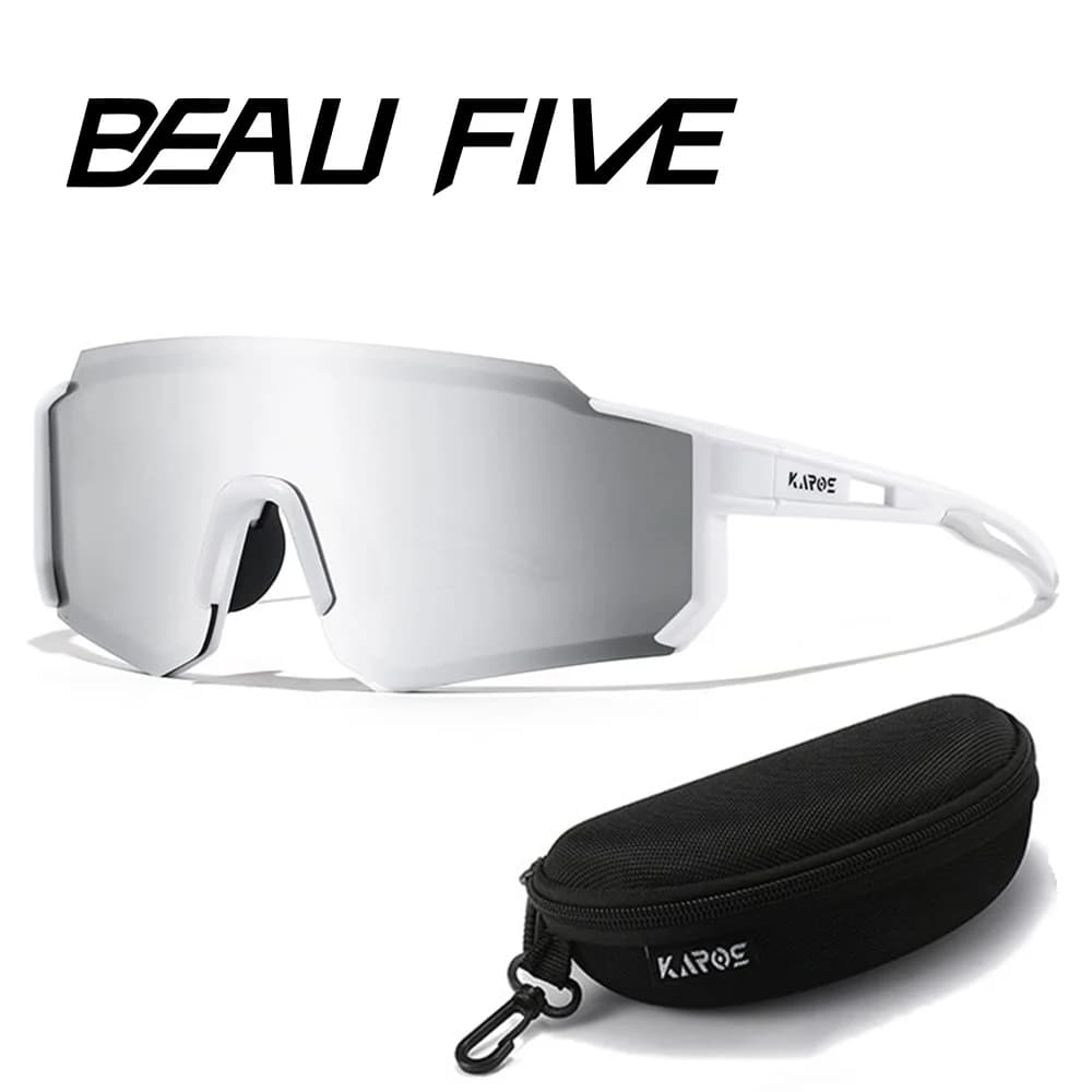 BEAU FIVE Outdoor Cycling Sunglasses Men Road Driving Bike Glasses Sports Mountain Climbing Women Cycling UV400 Goggles With Box