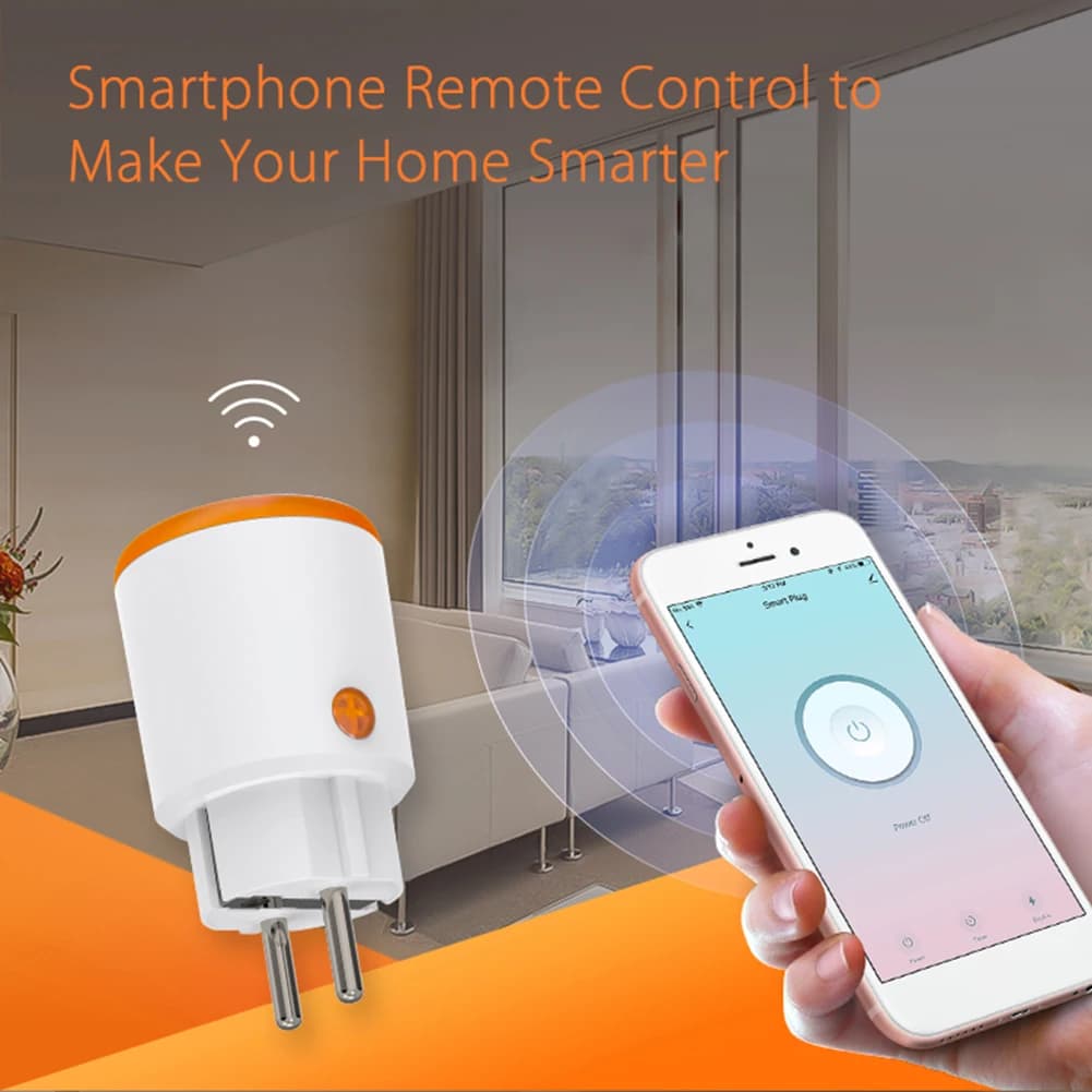 Intelligent Tuya EU 16A Zigbee 3.0 with Energy Monitoring, App Control, Compatible with Alexa and Google Assistant