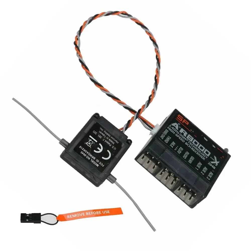 Ricevitore AR8000 8CH DSM-X Ricevitore DX8 2.4Ghz con estensione remota SPM SPEKTRUM DX9 DX8 JR X8D Trasmettitore telecomando